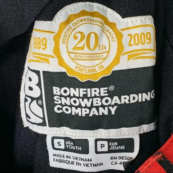 Kids’ Bonfire Burly Snowboarding Snow Pants
